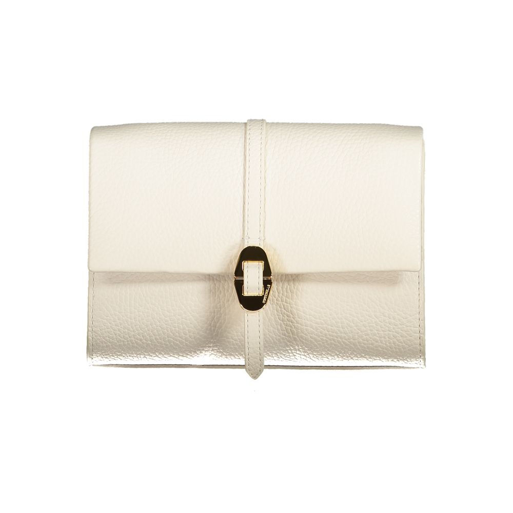 Coccinelle Weiße Lederhandtasche